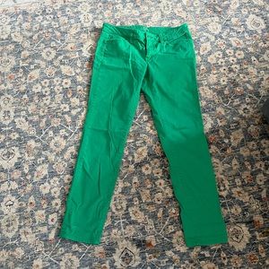 EUC Loft size 6 Modern Skinny kelly green jeans